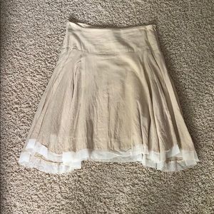 Tan puffy skirt
